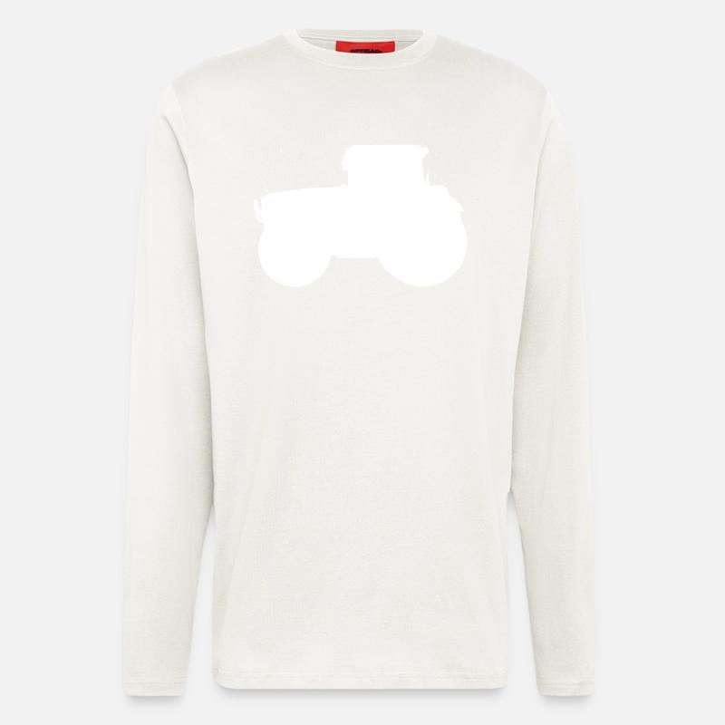 Traktor Trecker Ackerschlepper Schlepper - Langarmshirt - made by SPREAD - OFF WHITE