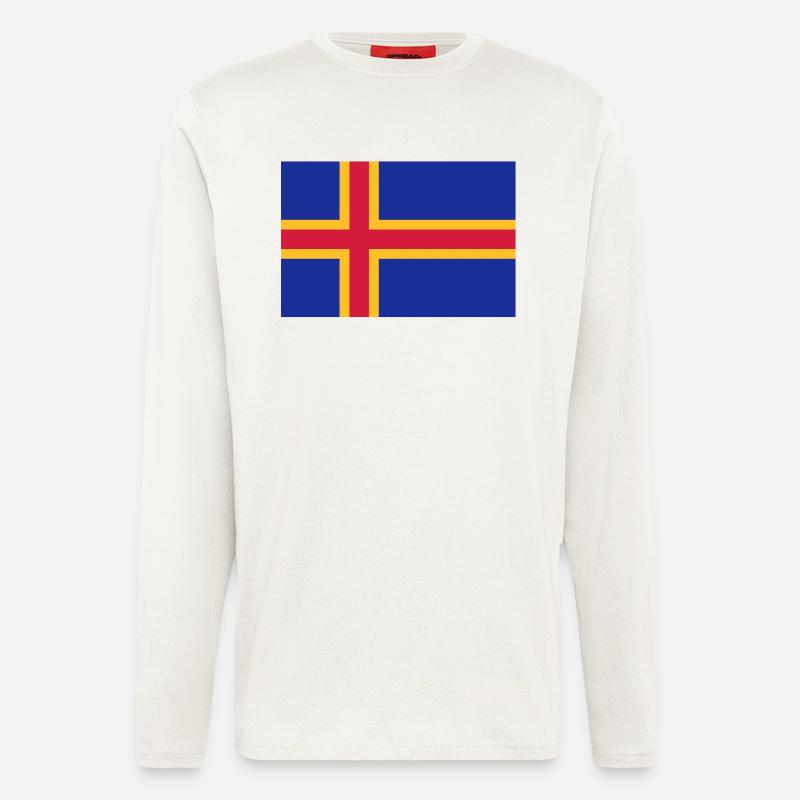 drapeau_aland - Langarmshirt - made by SPREAD  - OFF WHITE