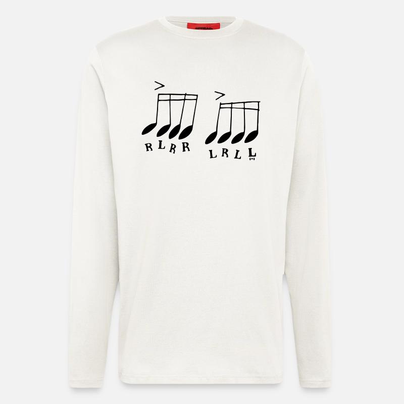 Paradiddle - Longsleeve - made by SPREAD  - OFF WHITE