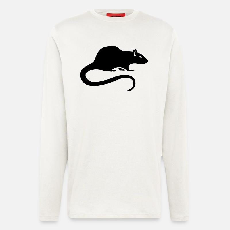 Ratte - Langarmshirt - made by SPREAD - OFF WHITE