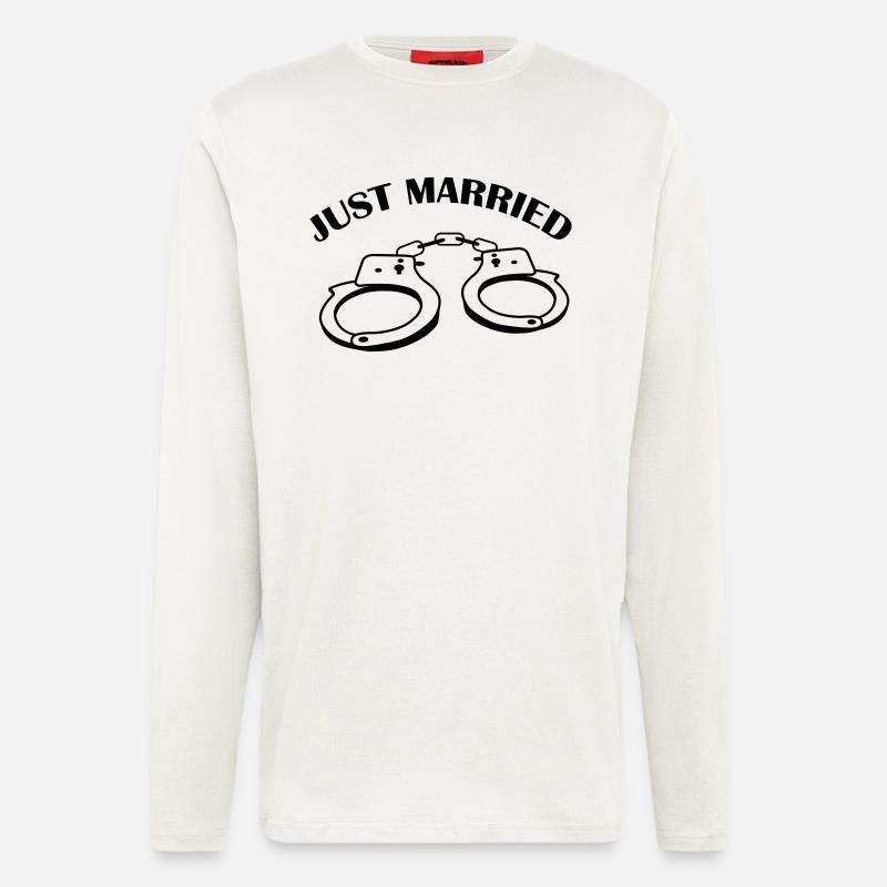 just_married_01 - Langarmshirt - made by SPREAD  - OFF WHITE