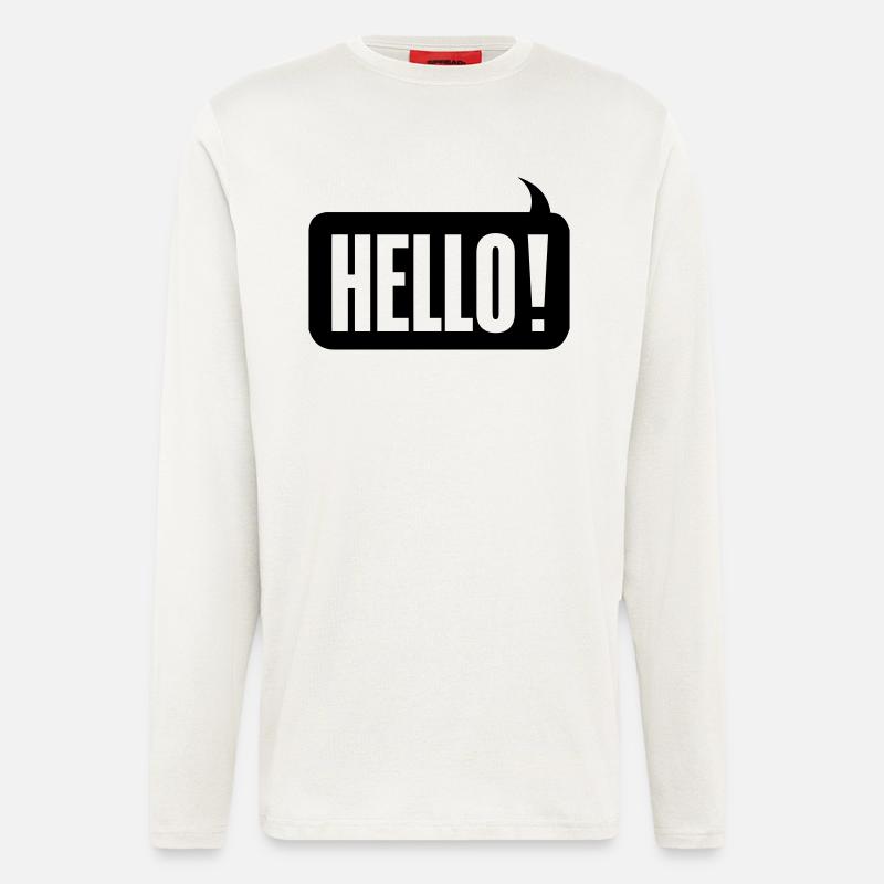 Hello! - Langarmshirt - made by SPREAD  - OFF WHITE