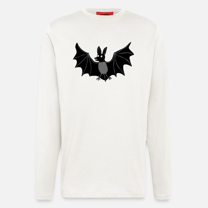 Fledermaus c - Langarmshirt - made by SPREAD  - OFF WHITE