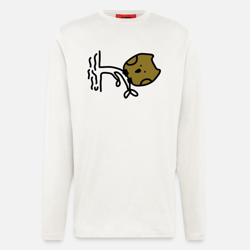 dicke Eule - Langarmshirt - made by SPREAD  - OFF WHITE