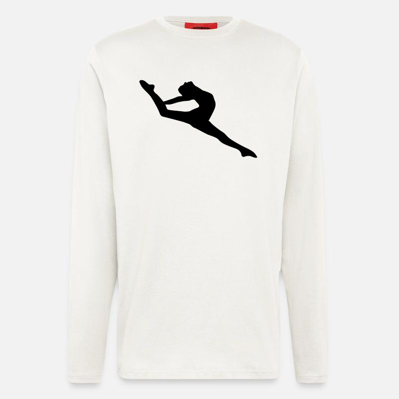Vector Ballet dancer Silhouette - Longsleeve - made by SPREAD  - OFF WHITE