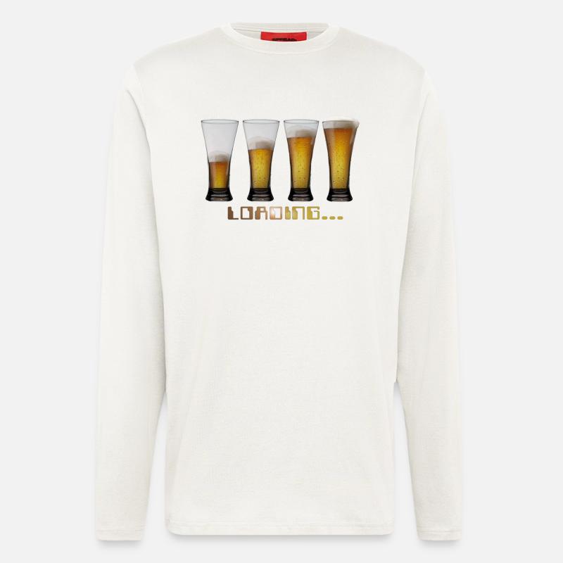 shirt loading beers by CustomStyle - Longsleeve - made by SPREAD  - OFF WHITE