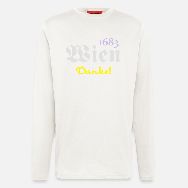 1683 Wien - Danke (3) - Langarmshirt - made by SPREAD  - OFF WHITE
