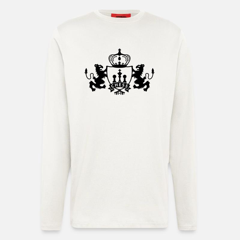 Chess Shield - Langarmshirt - made by SPREAD  - OFF WHITE