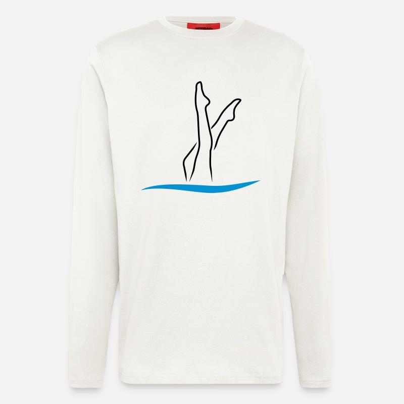synchronized swimming - Longsleeve - made by SPREAD  - OFF WHITE