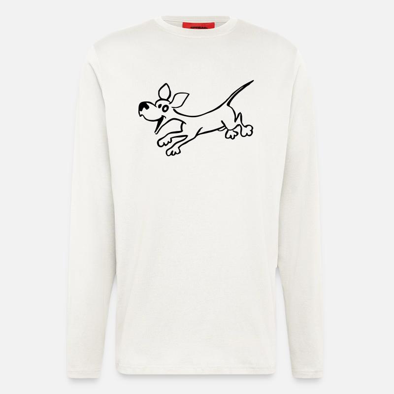 Hund - Langarmshirt - made by SPREAD  - OFF WHITE