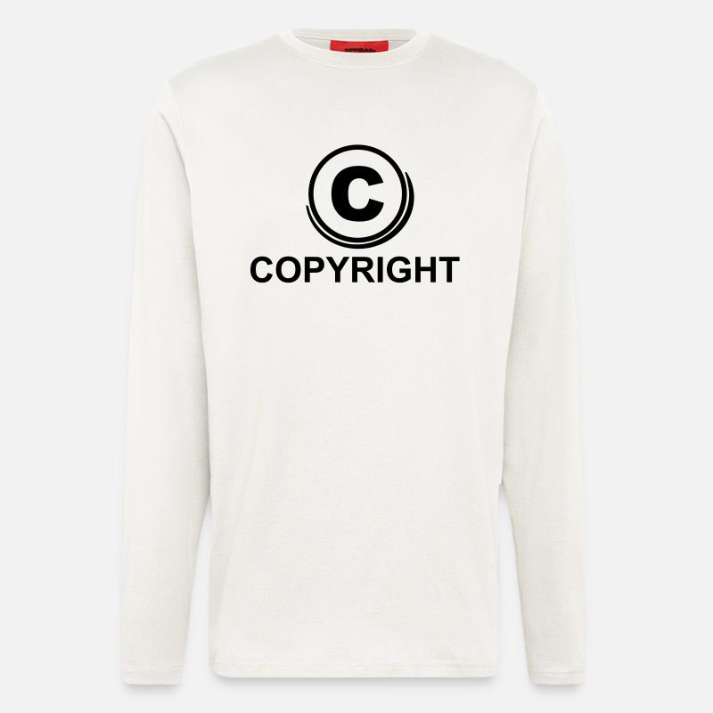 c_copyright_1f1 - Langarmshirt - made by SPREAD  - OFF WHITE