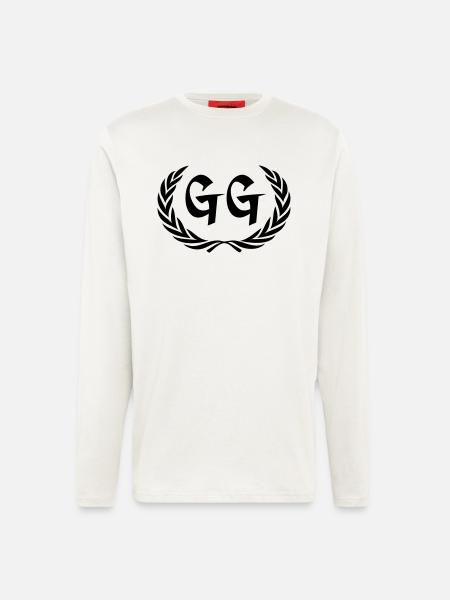 gg - Manches longues bio décontracté fabriqué en UE - OFF WHITE