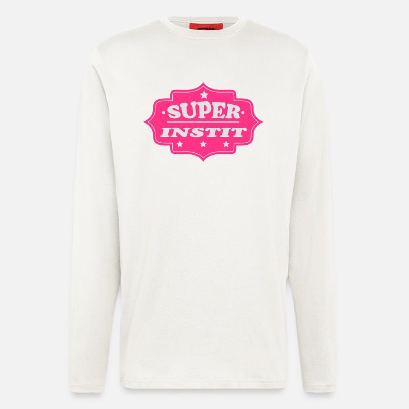 Super instit - Langarmshirt - made by SPREAD - OFF WHITE