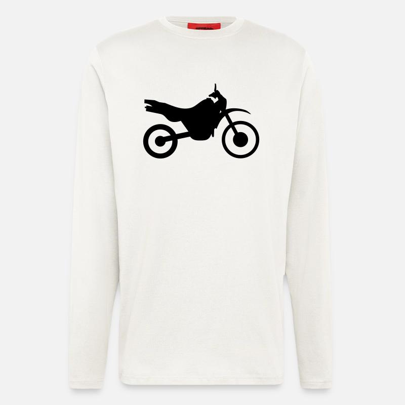 Motorrad Enduro - Langarmshirt - made by SPREAD  - OFF WHITE