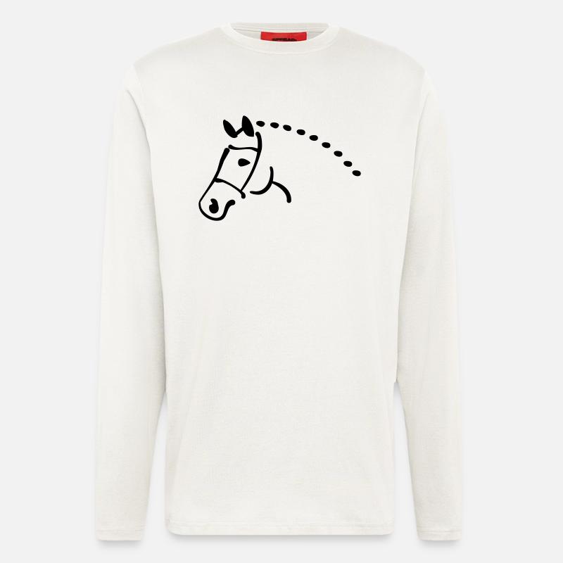 Pferd - Langarmshirt - made by SPREAD  - OFF WHITE