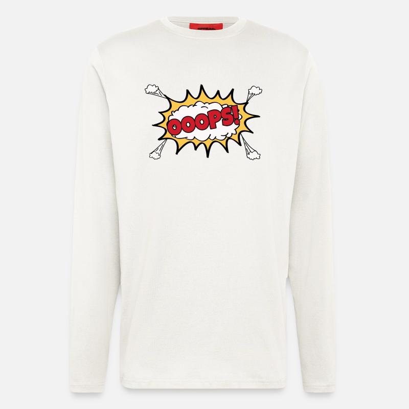 OOOPS Comic Graffiti - Longsleeve - made by SPREAD  - OFF WHITE