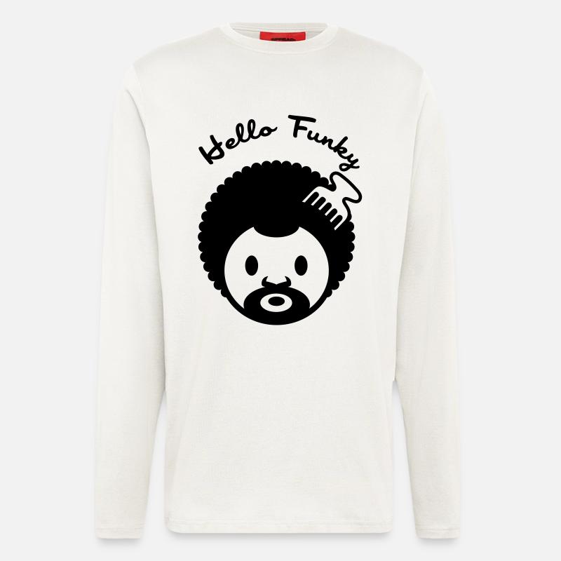 Hello funky - Longsleeve - made by SPREAD  - OFF WHITE