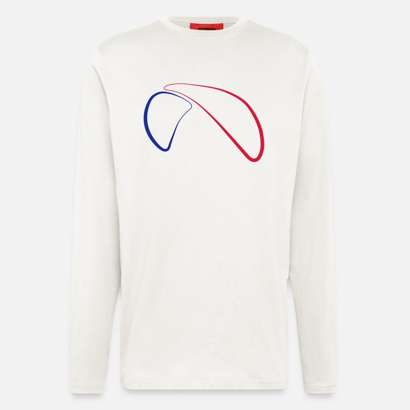 Paragliding Logo 2 - Langarmshirt - made by SPREAD  - OFF WHITE
