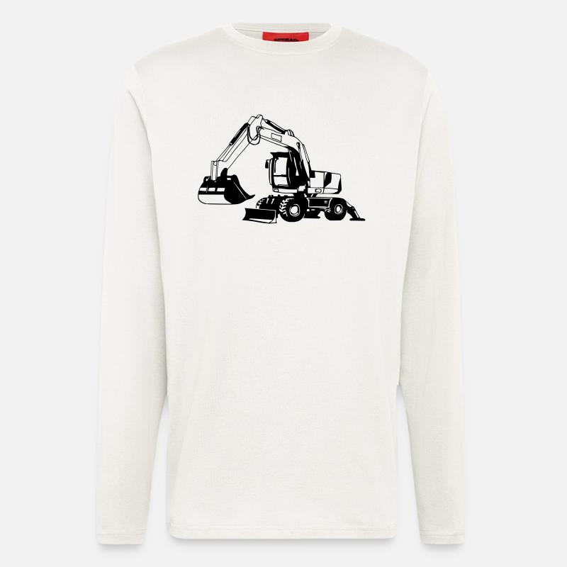Mobilbagger 1 - Langarmshirt - made by SPREAD  - OFF WHITE