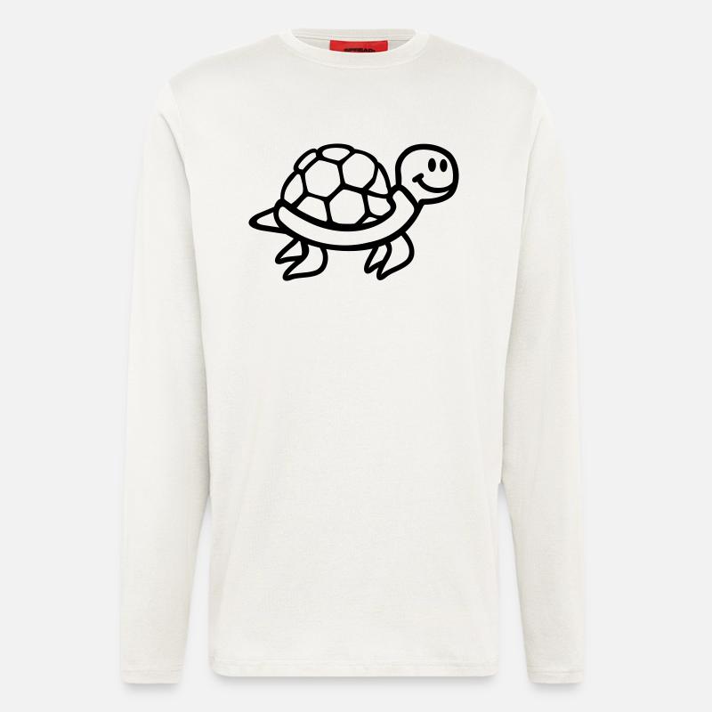 Schildkröte - Langarmshirt - made by SPREAD - OFF WHITE