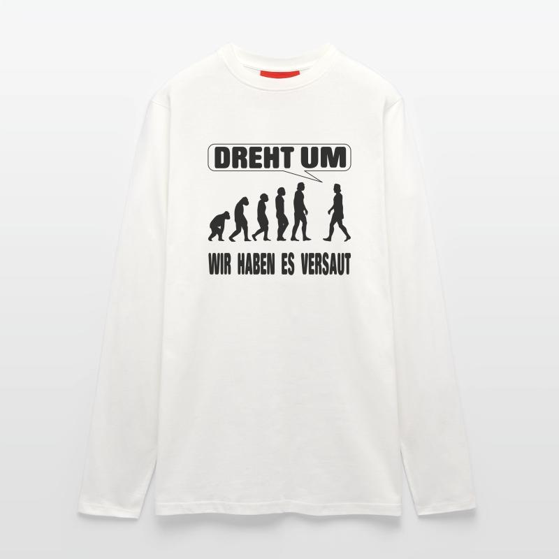 Evolution - We screwed it up Longsleeve - made by SPREAD 