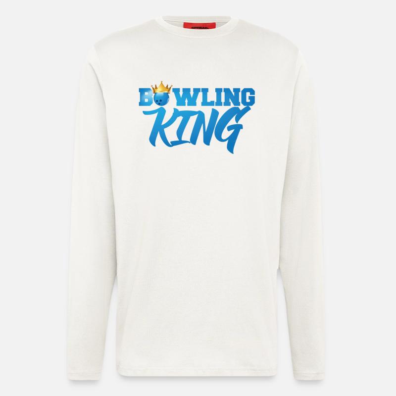 Bowling / Bowler: Bowling King - Langarmshirt - made by SPREAD  - OFF WHITE