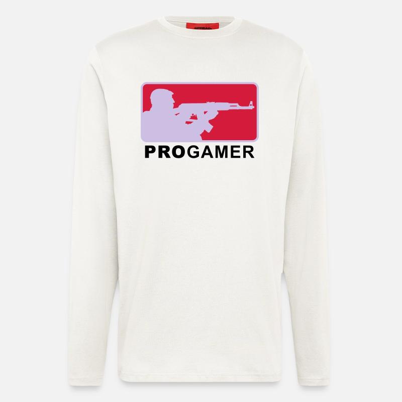 progamer_2011_4_3c - Langarmshirt - made by SPREAD - OFF WHITE