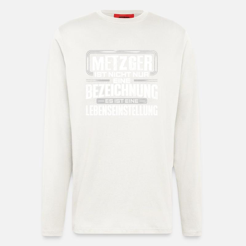METZGER - Leben - Langarmshirt - made by SPREAD  - OFF WHITE
