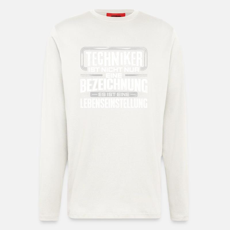 TECHNIKER - Leben - Langarmshirt - made by SPREAD  - OFF WHITE