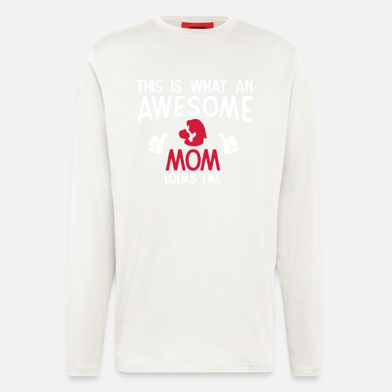 Awesome Mom - Langarmshirt - made by SPREAD  - OFF WHITE
