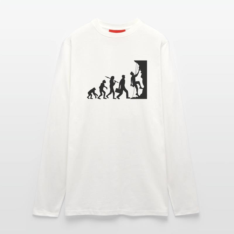 evolution evolution born steep wall climbs Longsleeve - made by SPREAD 