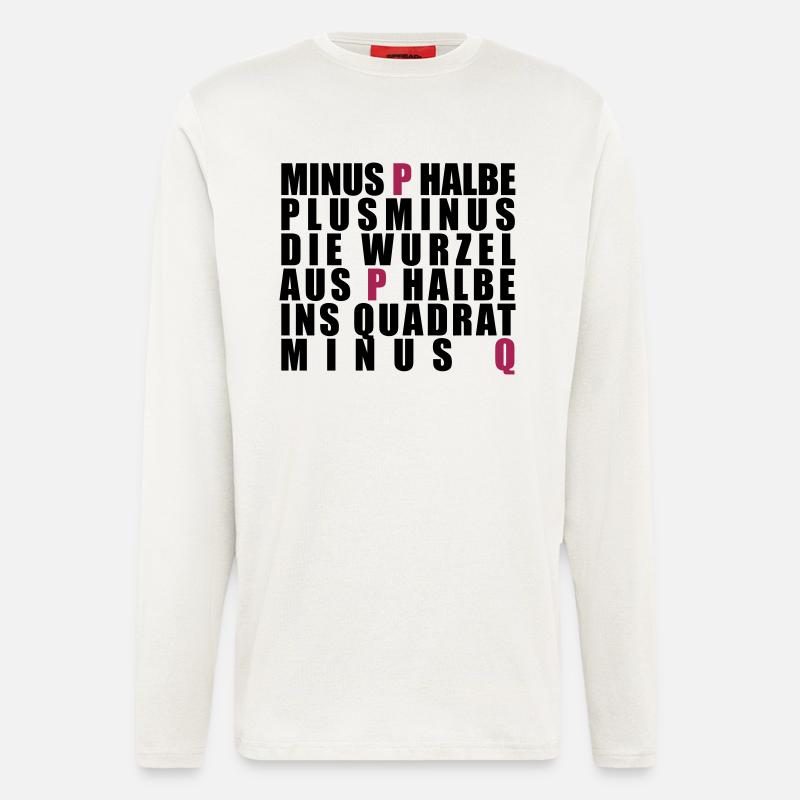 p-q-Formel - Langarmshirt - made by SPREAD  - OFF WHITE