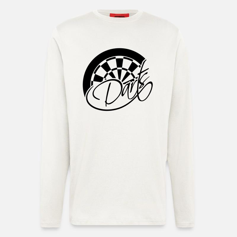 Darts Board Logo Design - Langarmshirt - made by SPREAD  - OFF WHITE