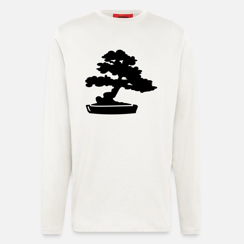 Bonsai Baum - Langarmshirt - made by SPREAD  - OFF WHITE