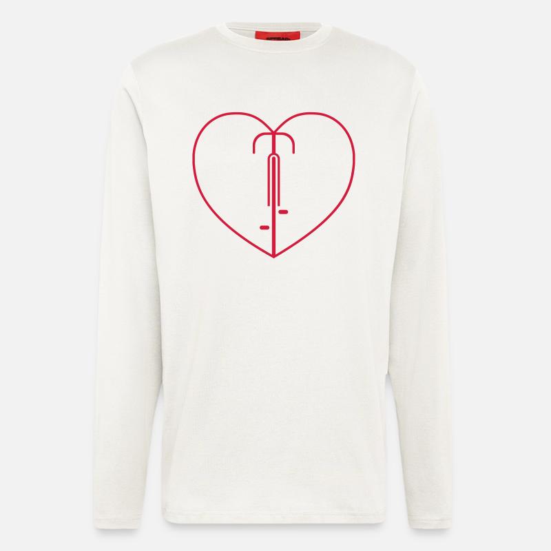 Heart Bike - Longsleeve - made by SPREAD  - OFF WHITE