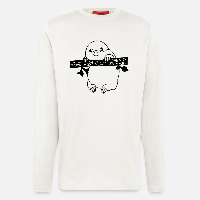 faultier_01 - Longsleeve - made by SPREAD  - OFF WHITE
