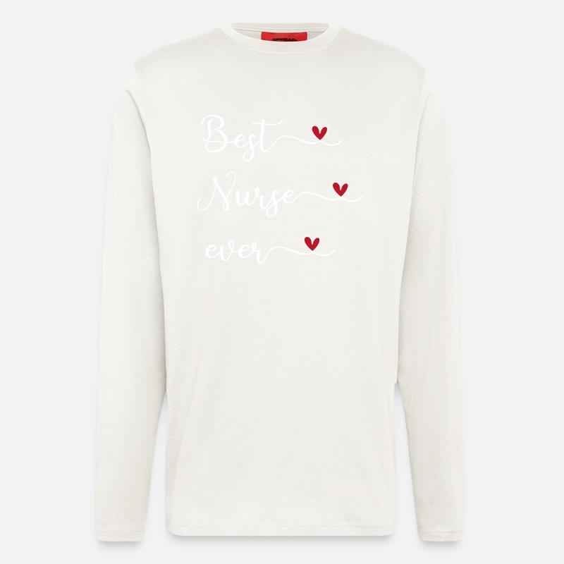 Krankenschwester - Langarmshirt - made by SPREAD  - OFF WHITE