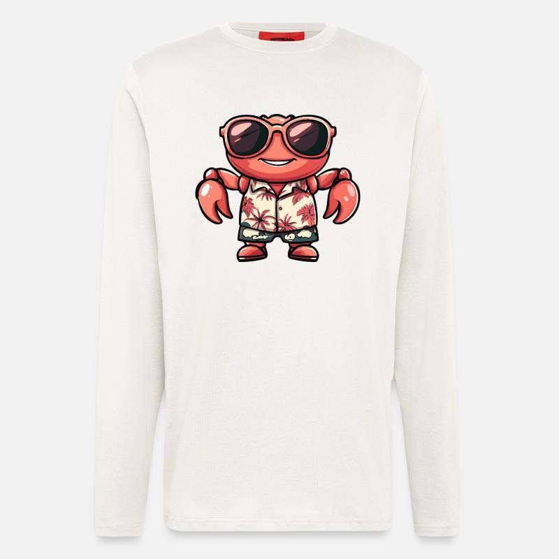 Crab Crab Cool Summer - Longsleeve - made by SPREAD  - OFF WHITE