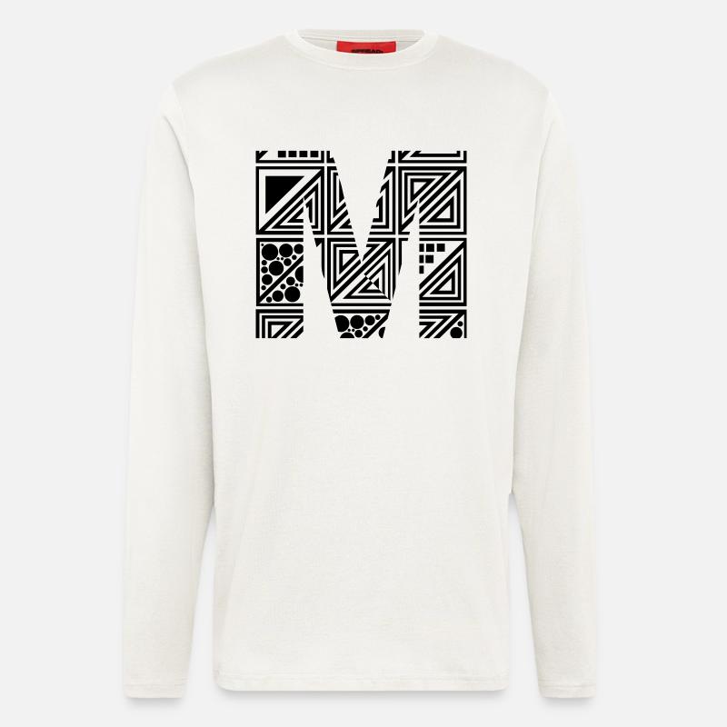 letter M - Longsleeve - made by SPREAD  - OFF WHITE
