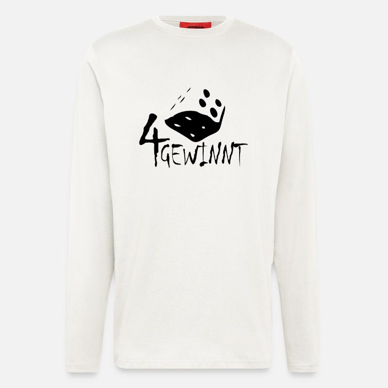 4 gewinnt - Langarmshirt - made by SPREAD  - OFF WHITE