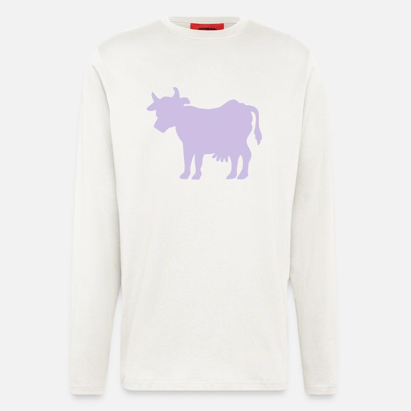 Kuh - Langarmshirt - made by SPREAD  - OFF WHITE