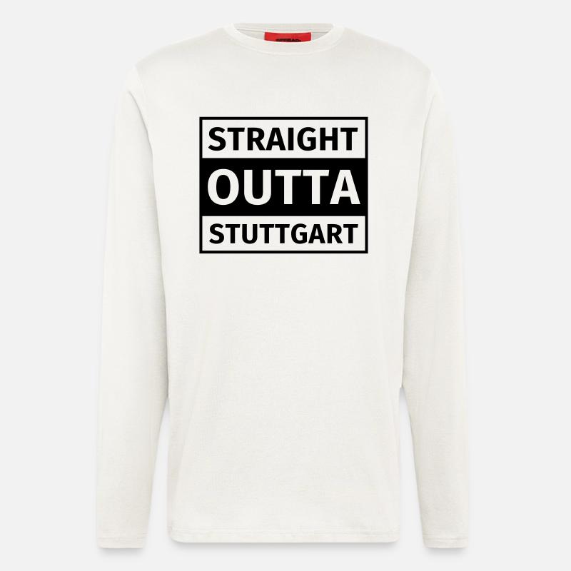 Straight Outta Stuttgart - Langarmshirt - made by SPREAD - OFF WHITE