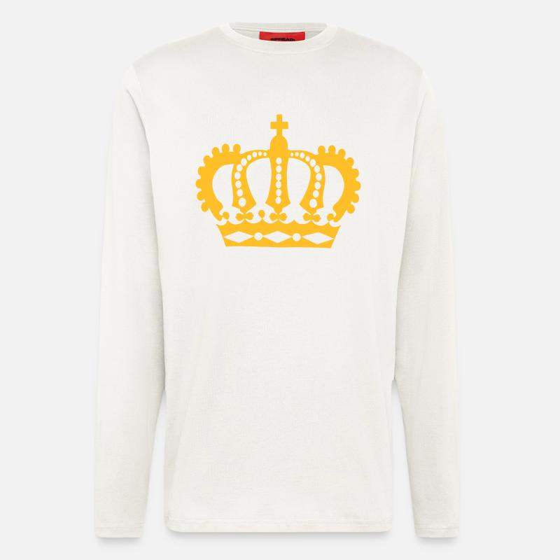Krone Sieger König - Langarmshirt - made by SPREAD  - OFF WHITE