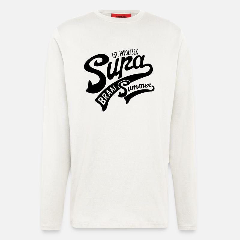 Supa Braai Sommer - Langarmshirt - made by SPREAD  - OFF WHITE