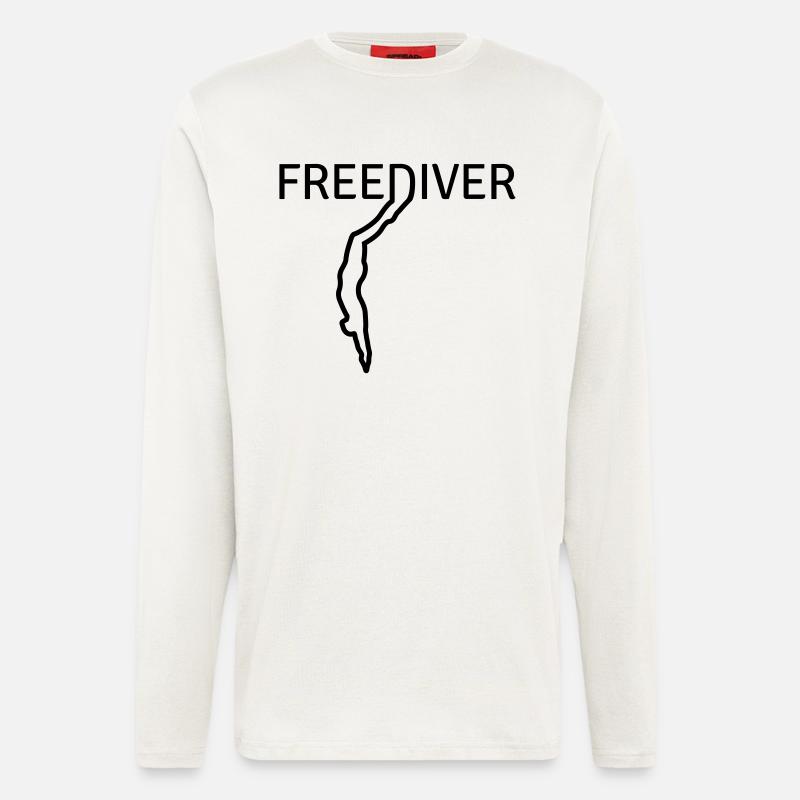 Freediver - Longsleeve - made by SPREAD  - OFF WHITE