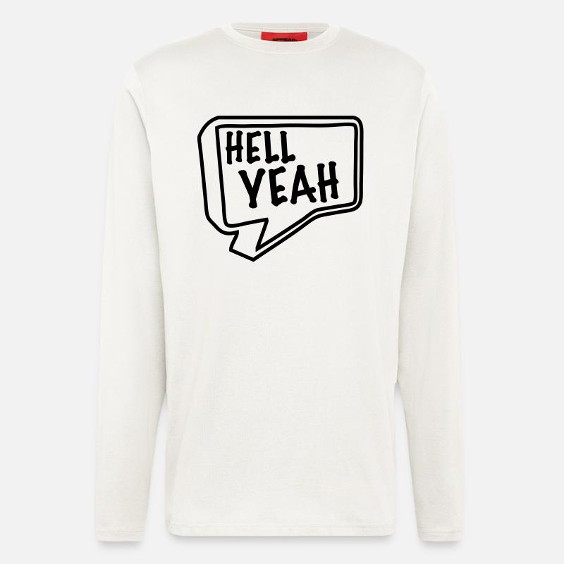 hell yeah - Langarmshirt - made by SPREAD  - OFF WHITE