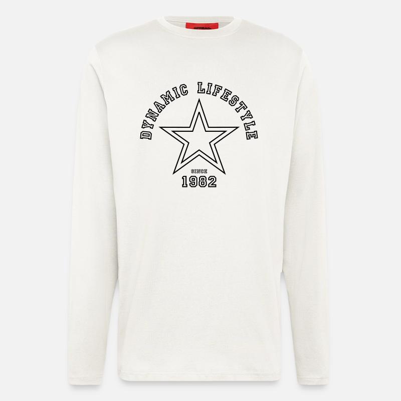 Dynamic Lifestyle 1982 - Langarmshirt - made by SPREAD  - OFF WHITE