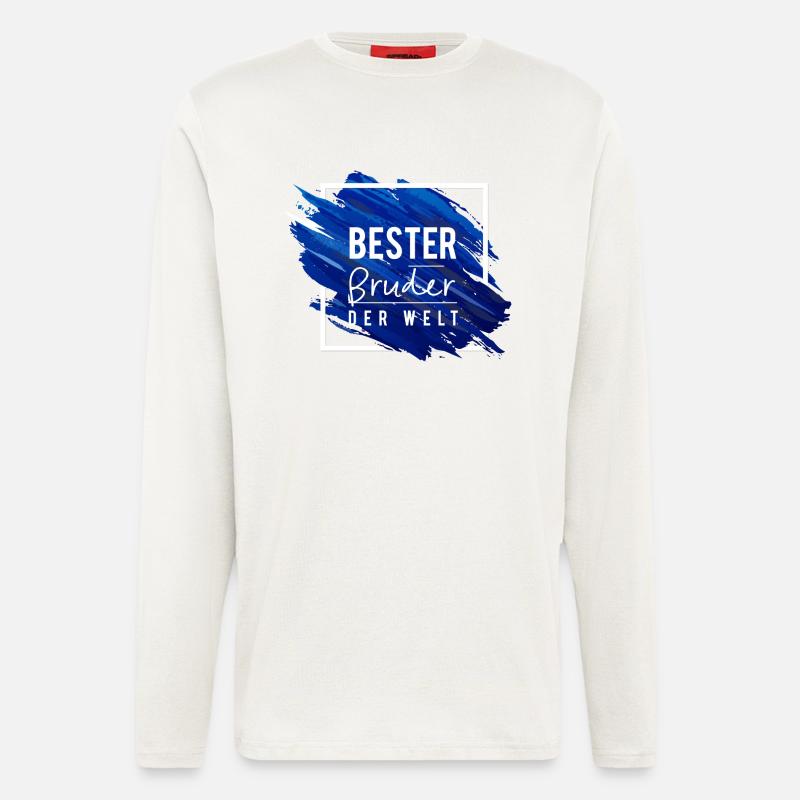 Bester Bruder der Welt 2 - Langarmshirt - made by SPREAD  - OFF WHITE