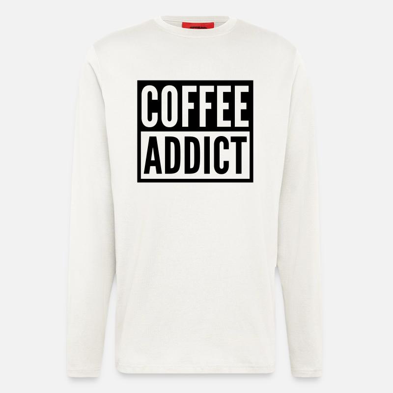 coffee addict - Longsleeve - made by SPREAD  - OFF WHITE