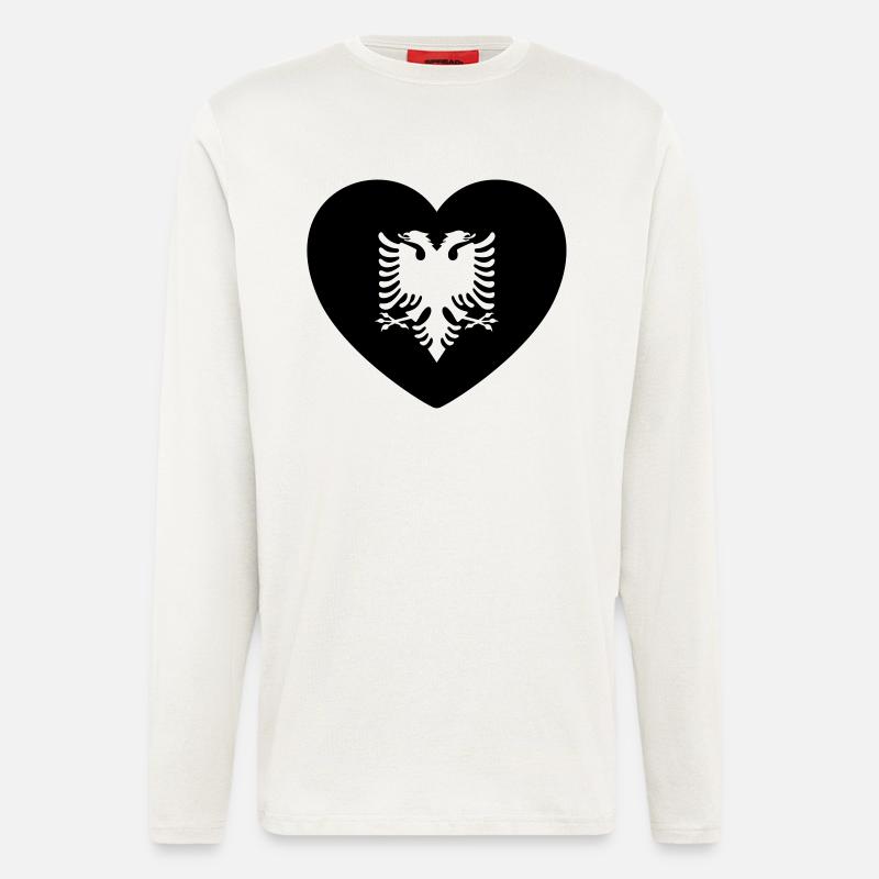 Albanien - Langarmshirt - made by SPREAD  - OFF WHITE